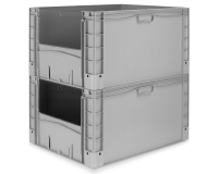 Eurobox Basicline plus | 800x600x420mm geschlossen