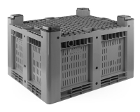 Palettenbox 1200x1000x760 mm | durchbrochen mit 4 Füßen