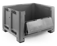 Palettenbox 1200x1000x760 mm | geschlossen mit Entnahmeklappe