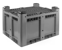 Palettenbox 1200x1000x760 mm | geschlossen mit Entnahmeklappe