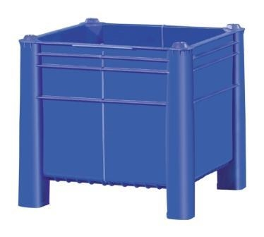 Palettenbox 800x800x740 mm | geschlossen mit 4 Füßen