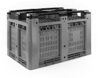 Palettenbox 1200x800x780 mm | durchbrochen mit 3 Kufen