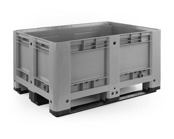 Palettenbox 1200x800x600 mm | geschlossen mit 3 Kufen