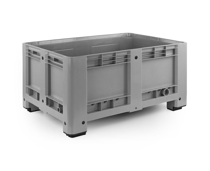 Palettenbox 1200x800x580 mm | geschlossen mit 4 Füßen