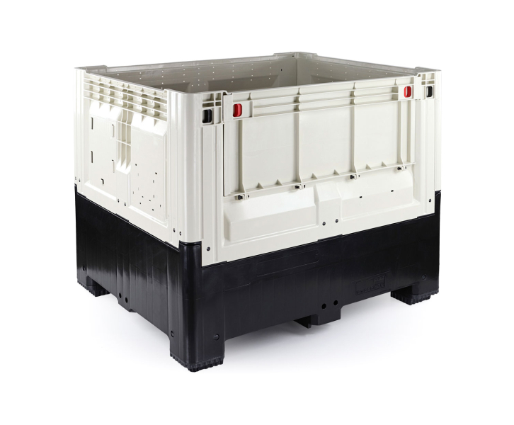 Klappbare Palettenbox 1200x1000x973mm | geschlossen mit Entnahmeklappe