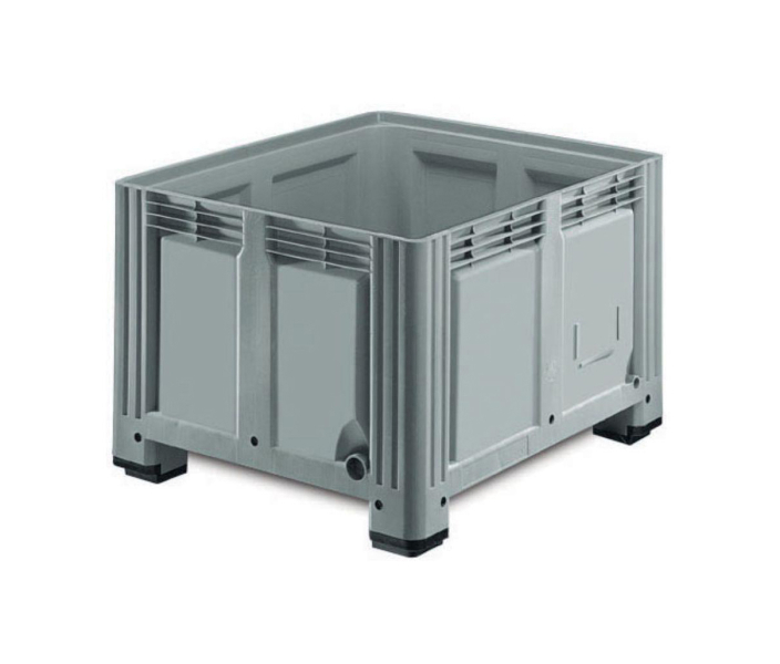 Palettenbox 1200x1000x850 mm | geschlossen mit 4 Füßen