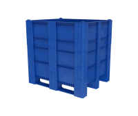 Palettenbox 1200x1000x1140 mm | geschlossen mit 3 Kufen