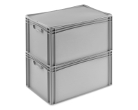 Eurobox Basicline geschlossen | 600x400x320 mm | Handgriffe geschlossen