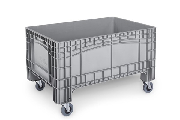NOAHBOX L | 1200x800x695 mm | 100 mm Ø Lenkrollen | grau