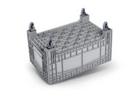 NOAHBOX L | 1200x800x695 mm | 100 mm Ø Lenkrollen | grau