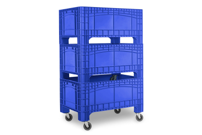 NOAHBOX L | 1200x800x730 mm | 125 mm Ø Lenkrollen (2 mit Bremse) | blau