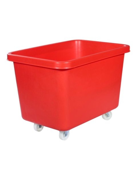 Kunststoff Rollwagen M 227 Liter rot | Großbehälter
