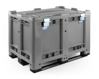 Abschließbarer Scharnierdeckel grau 1200x1000 mm