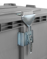 Abschließbarer Scharnierdeckel grau 1200x1000 mm