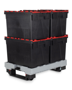 Palette PALLY, 800x600x196 mm, Räder Nylon