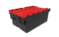 Deckelbehälter nestbar  | 600x400x250 mm rot