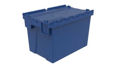 Deckelbehälter nestbar  | 600x400x400 mm blau