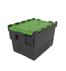 Deckelbehälter nestbar  | 400x300x264 mm grün