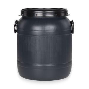 Weithalsfass 50L anthrazit/schwarz