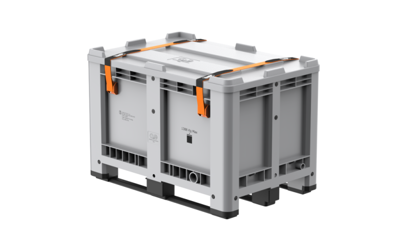 Palettenbox 1200x800x780mm mit 3 Kufen- UN ZULASSUNG