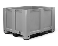 Palettenbox Optiload 1200x1000x760 mm geschlossen mit 3 Kufen