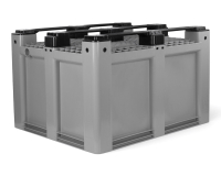 Palettenbox Optiload 1200x1000x760 mm geschlossen mit 3 Kufen
