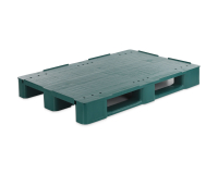 Europalette 1200x800x145 mm | geschlossenes Oberdeck mit 3 Kufen