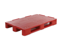 Europalette 1200x800x145 mm | geschlossenes Oberdeck mit 3 Kufen