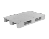 Europalette 1200x800x145 mm | geschlossenes Oberdeck mit 3 Kufen